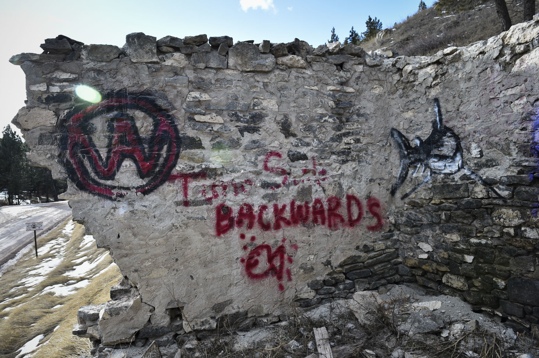 Davis Gulch lime kilns vandalized